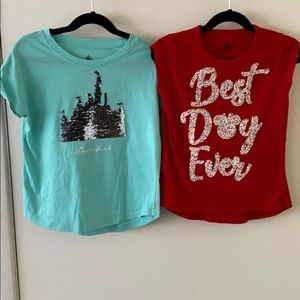 Disney Parks Flip Sequin shirts - size Small